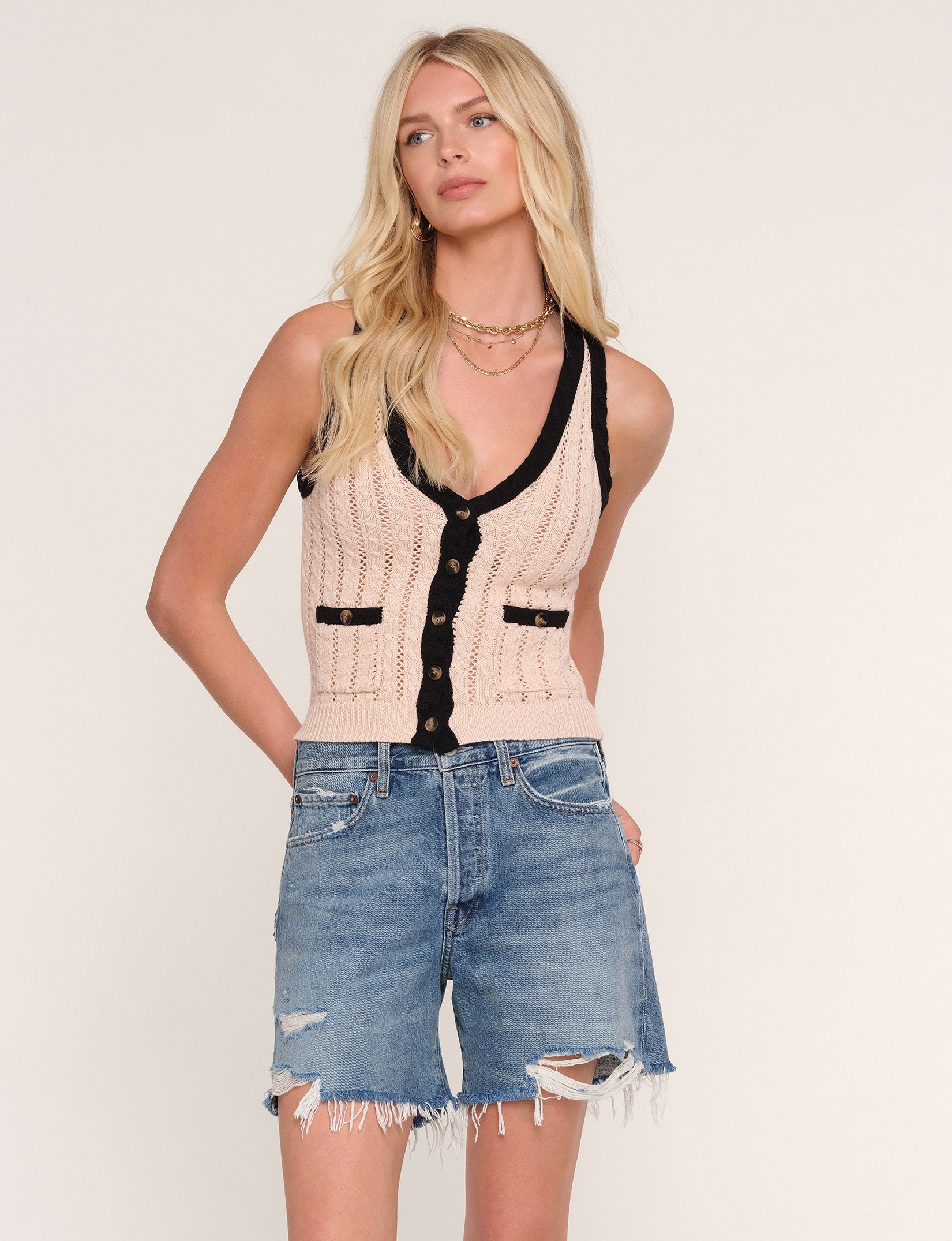 Heartloom Emerson Vest - Stone
