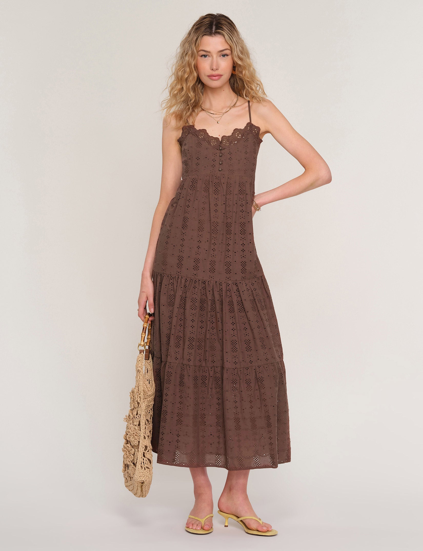 in loom maxi dress annie S / coco Lilac/Multi elastic waistband 9-drawer Walnut Dresser with Size:XL (Size 14/16)