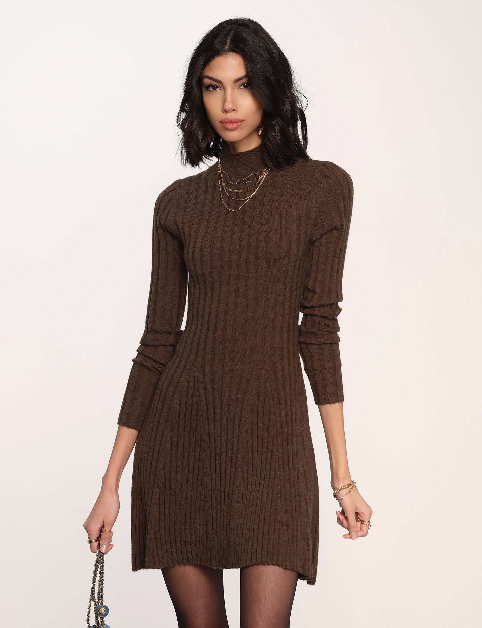 aadi knit dress Helsa Aadi Knit Dress in Heather Grey