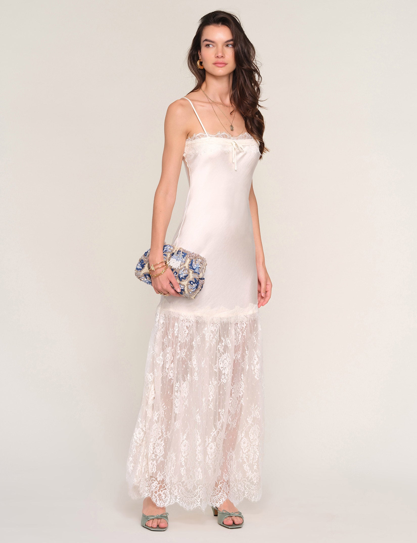 HEARTLOOM Peche Dress in Ivory - size L