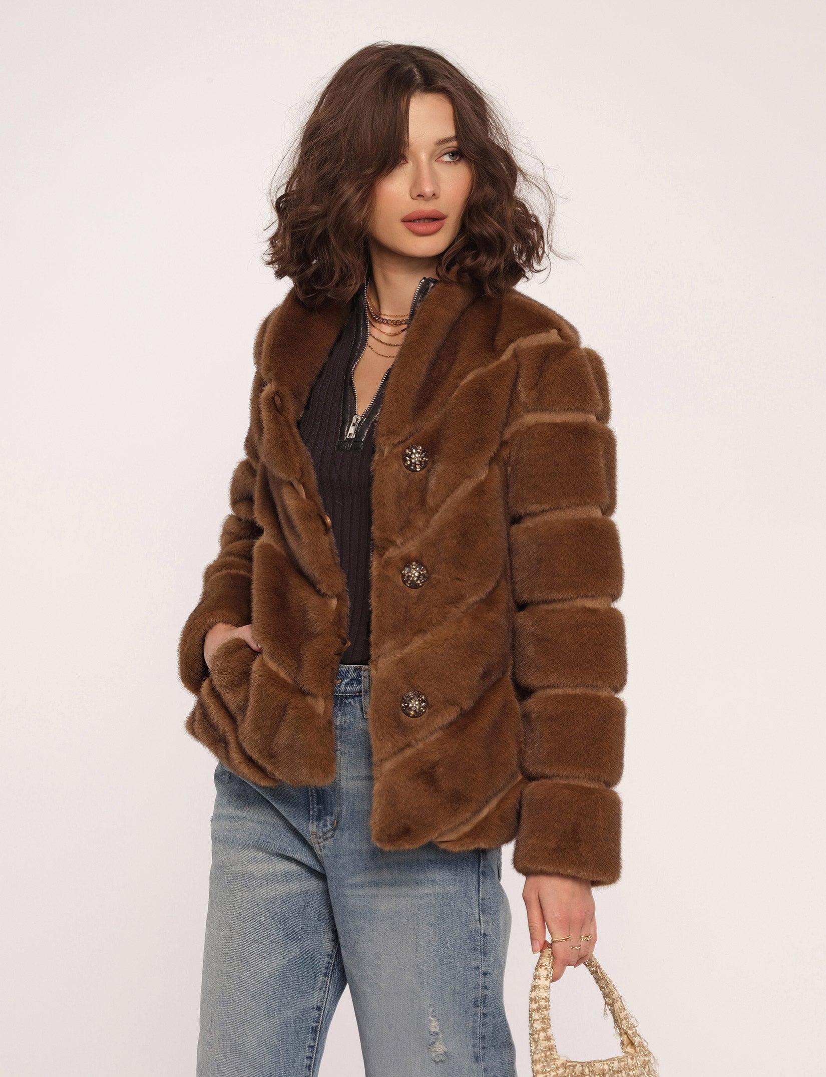 Heartloom fur jacket store