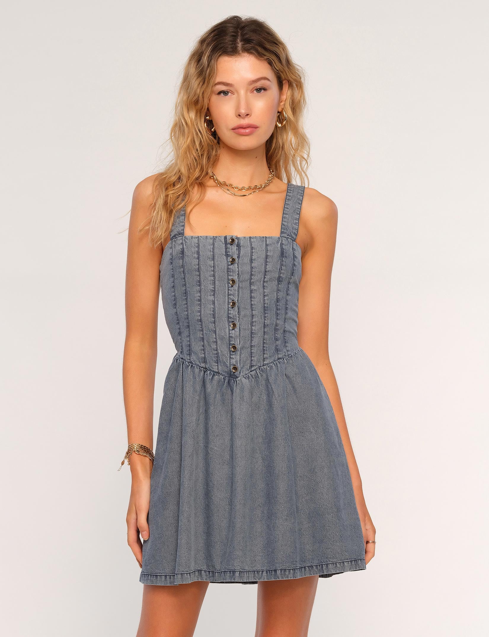 Heartloom Alison Denim Dress - Sea Alison Dress – Heartloom