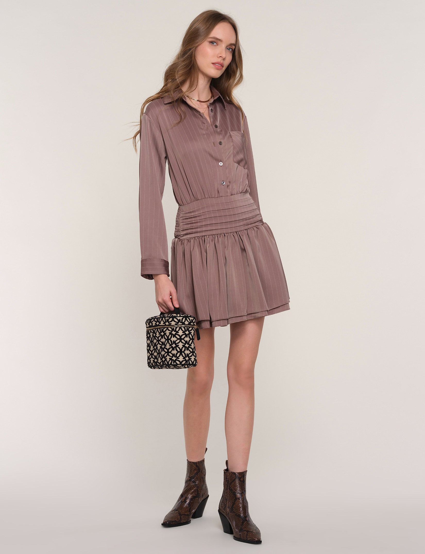 bettie mini dress bettie dress S / mocha