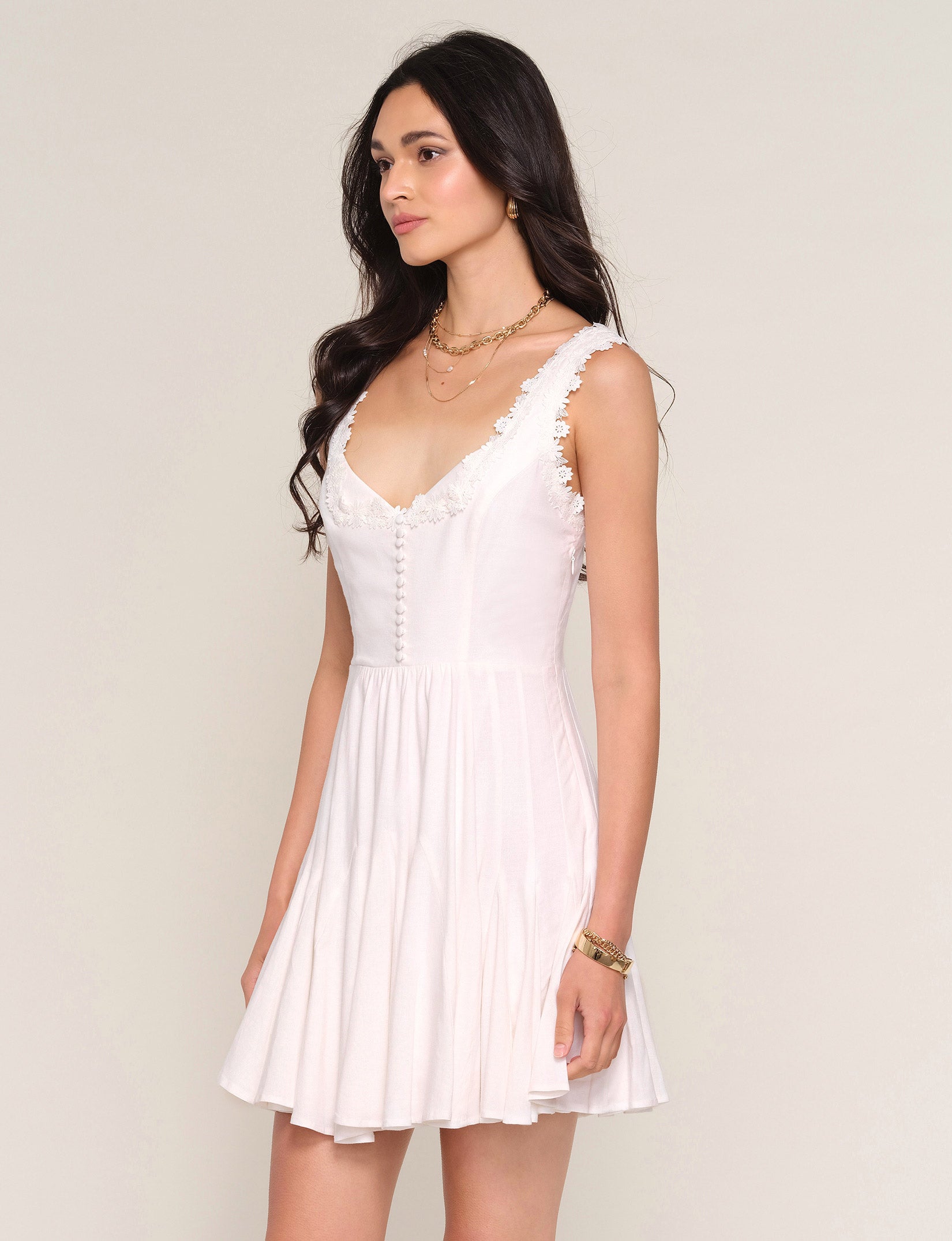 white christmas dresses Somerset High Low Maxi Dress Lapis Wildflower Cotton Large by Mirth main image 1