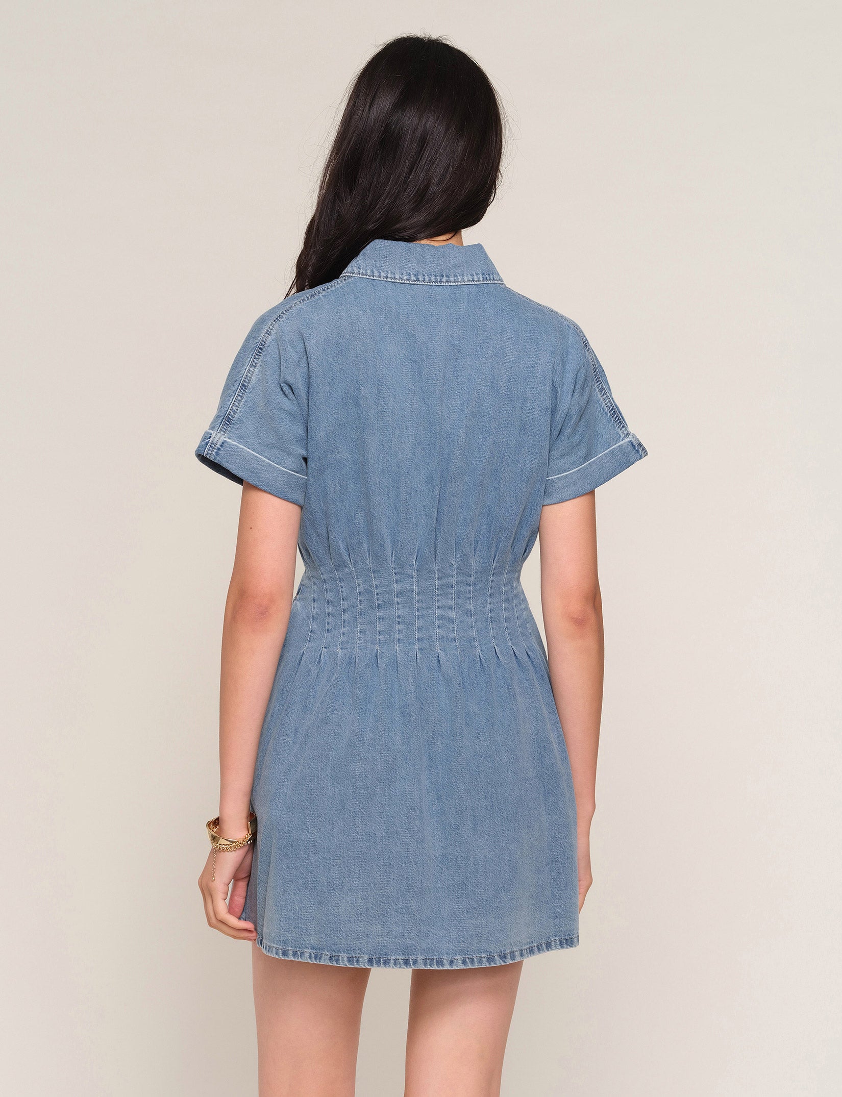 heartloom denim dress HEARTLOOM Ronan Dress in Blue