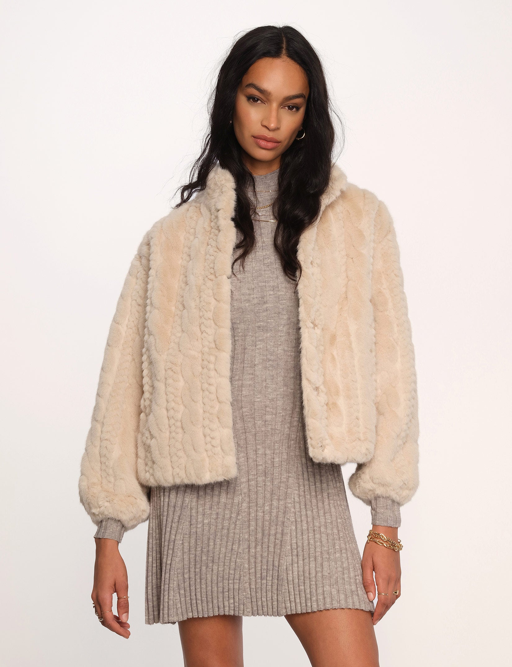 Heartloom faux fur jacket on sale