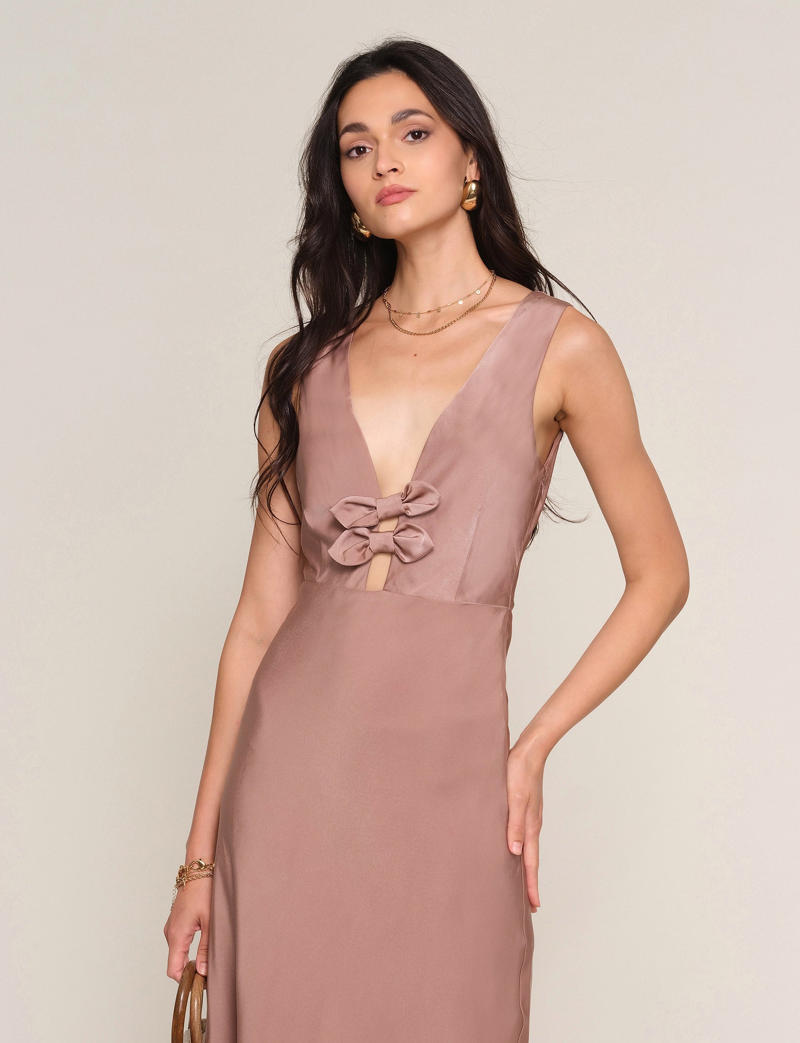 dazey dress M / clay