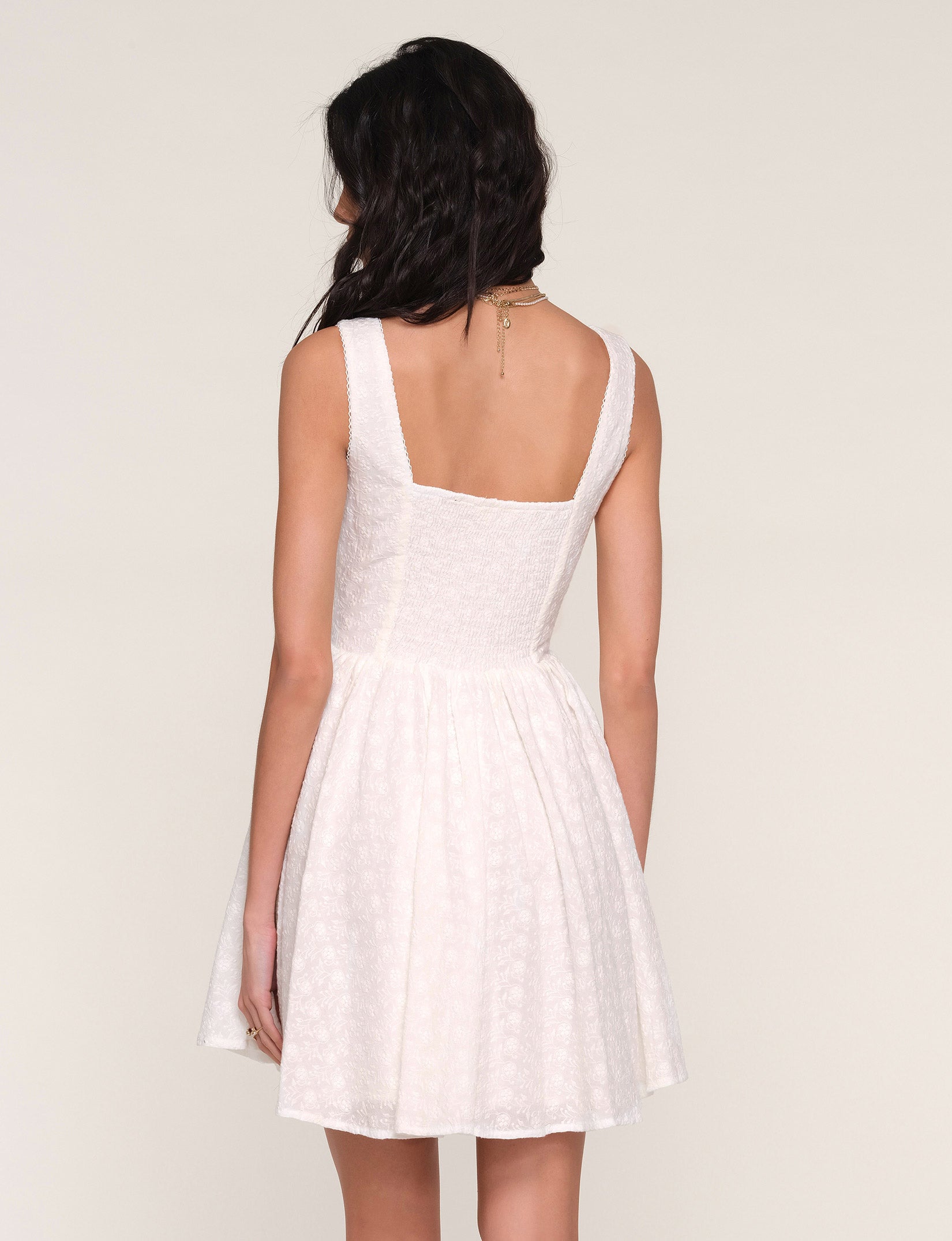 heartloom white lace dress NEW HEARTLOOM Rory Mini Dress in Eggshell Lace White Cream Long Sleeve Medium M