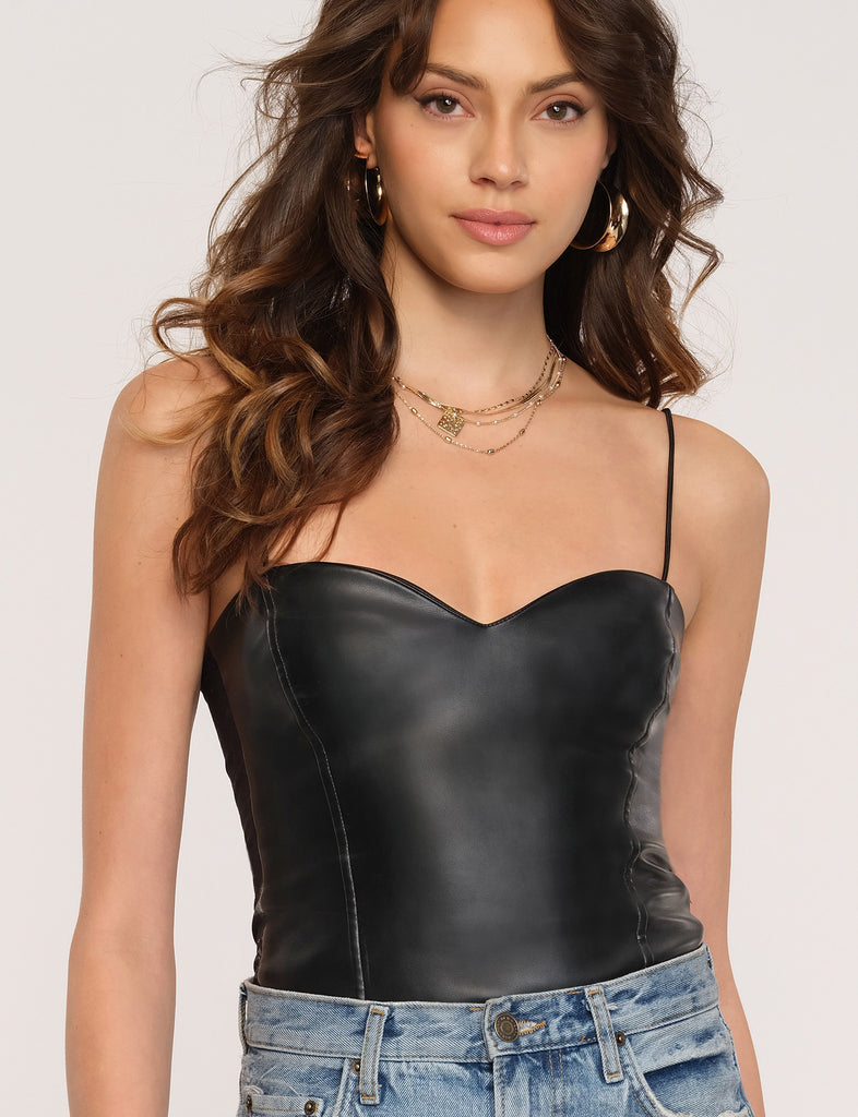 Simmi Clothing Simmi bandeau corset top with gloves in Ecru - ShopStyle