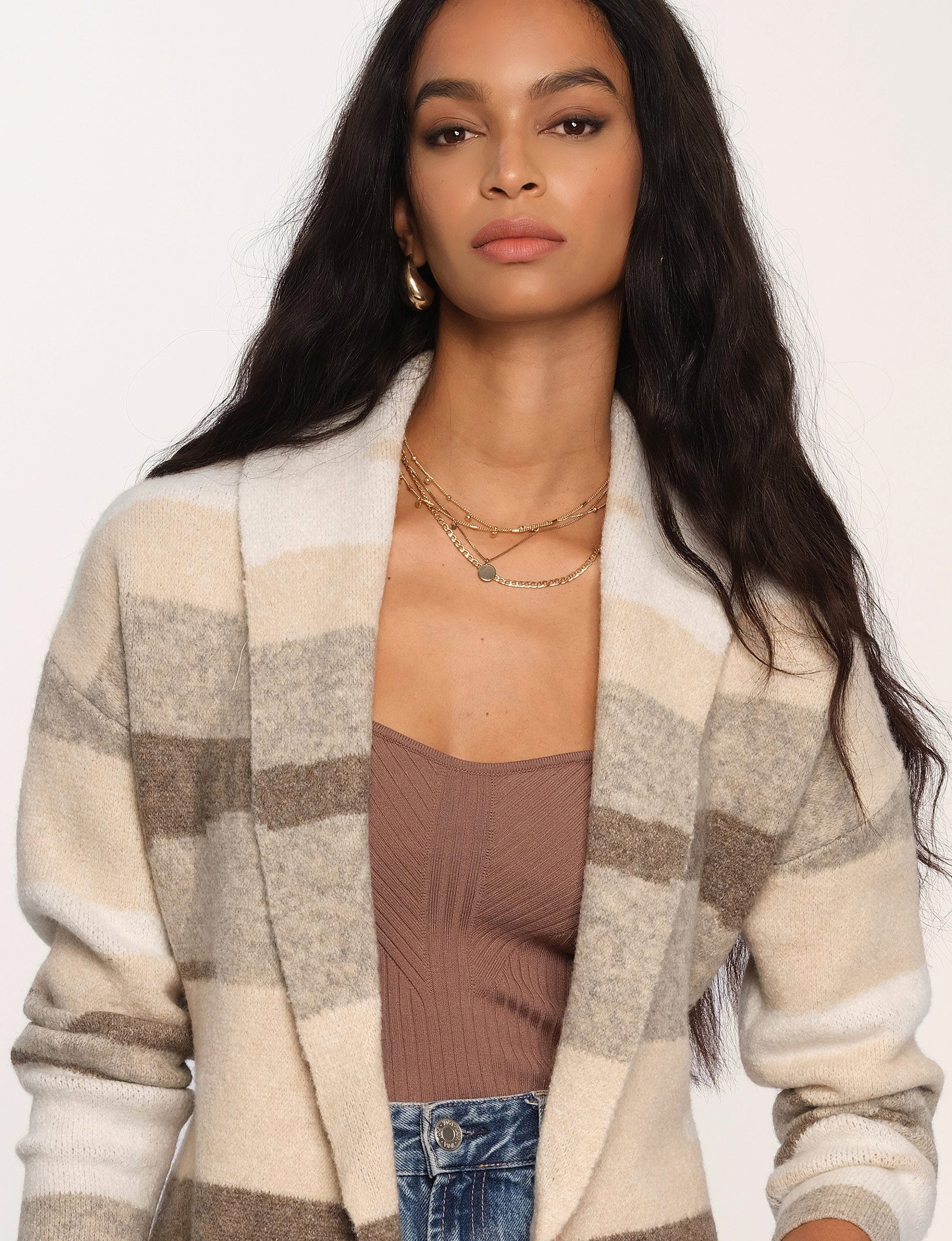 売り切り！QUEENE & BELLE SONOLA LONG CARDIGAN - ジャケット・アウター