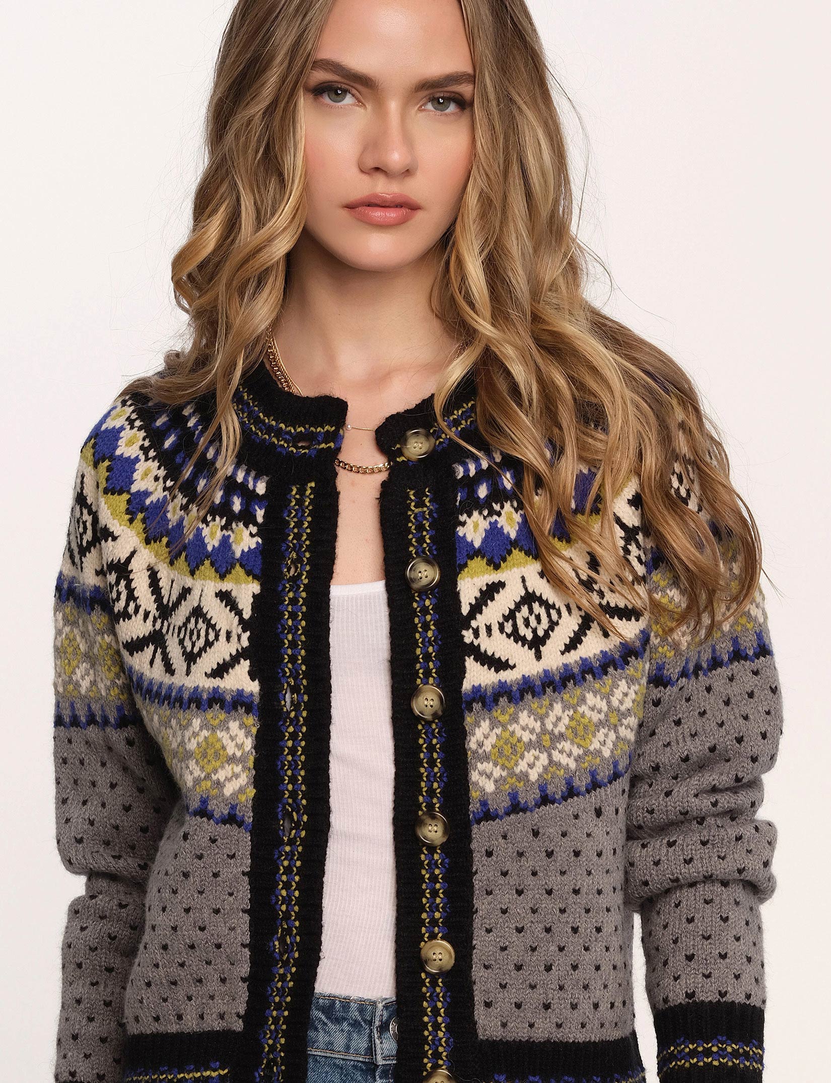 WILLFULLY | heart dot jacquard reversible cropped knit cardigan - Buyee, an  Online Proxy Shopping Service | Shop at ZOZOTOWN