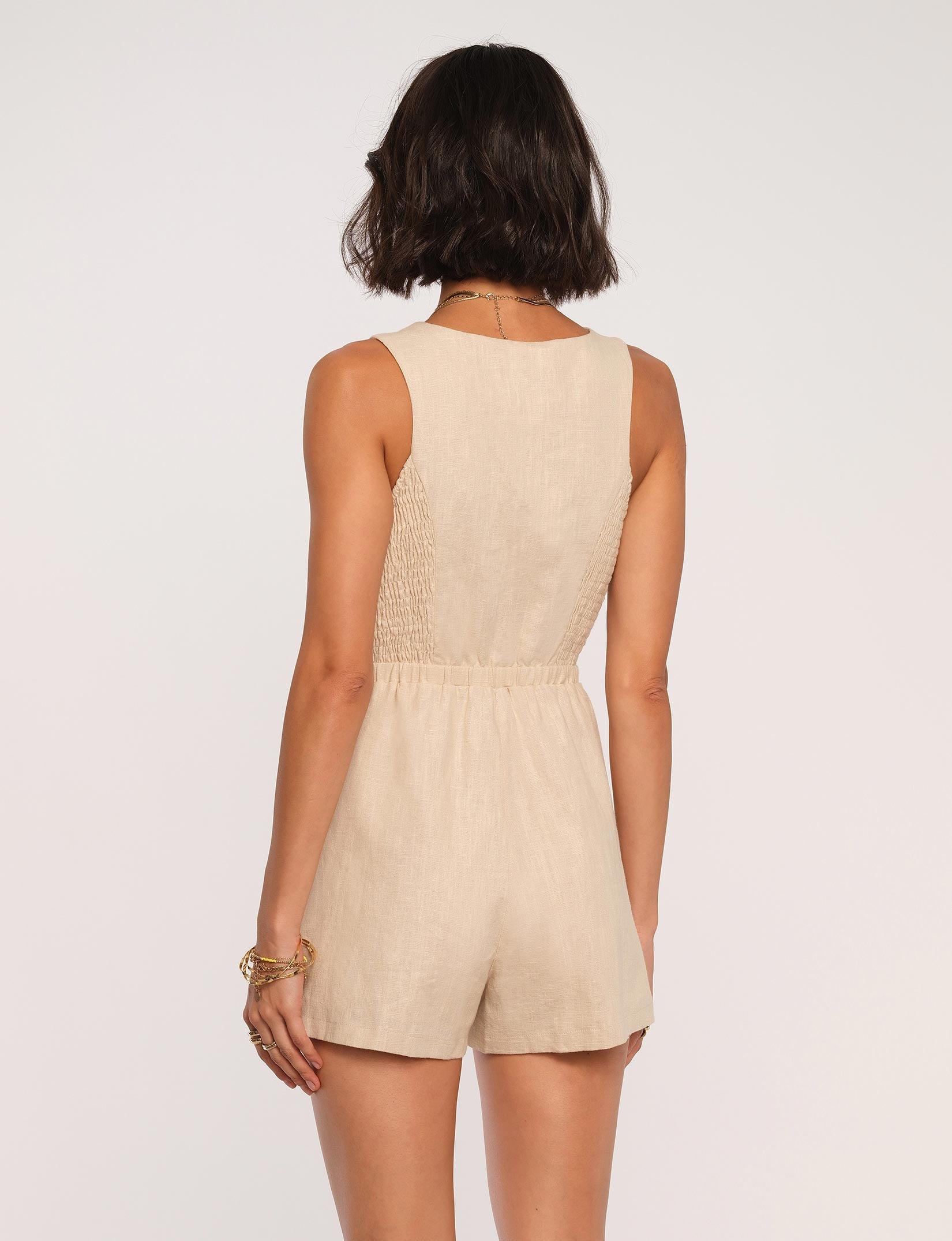 herlipto Oxford romper キャメル herlipto Oxford romper キャメル - メルカリ