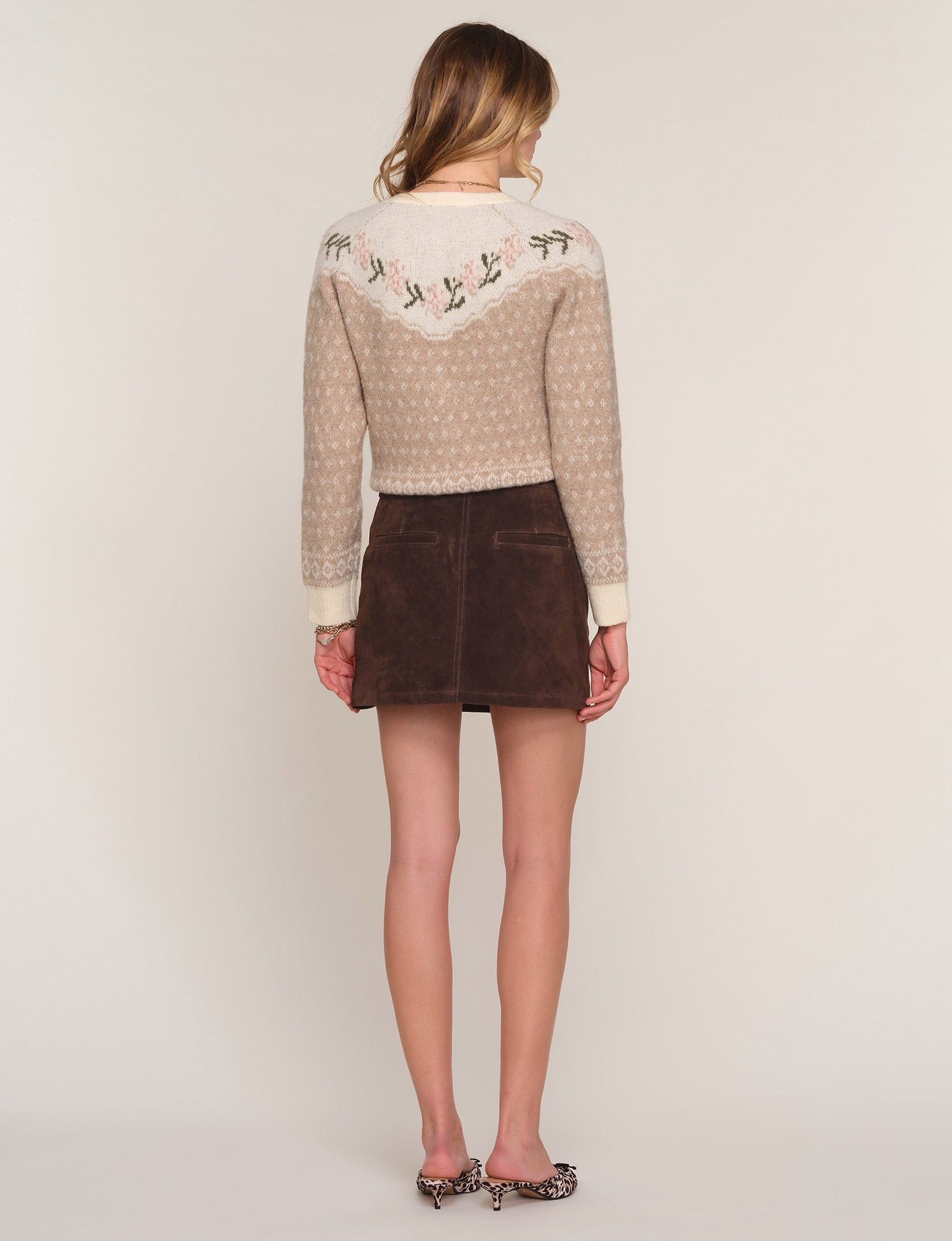 jina suede skirt