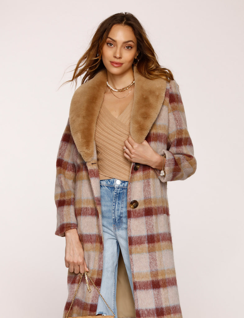 Yuna teddy outlet faux fur jacket